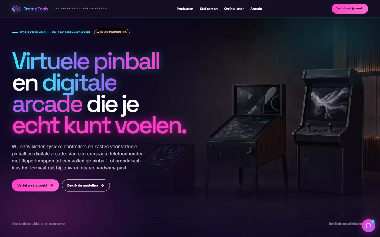 Screenshot van TrompTech Pinball